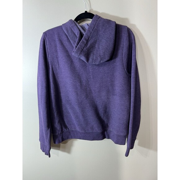 J.Crew Sherpa Lined Zip Hoodied Full Zip Sweatshirt Womens XL  Purple - Picture 7 of 11